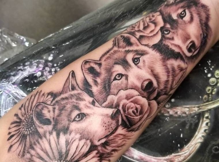 tatuajes de lobo manada