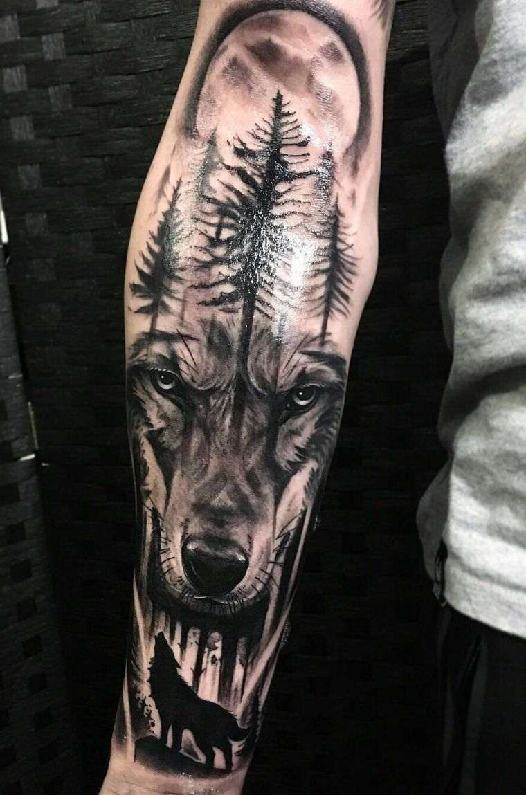 tatuajes de lobo sinonimo de lucha