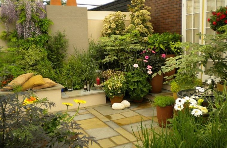 decoración de jardines espacio zen