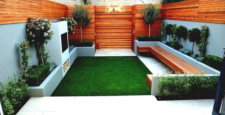 decoración de jardines estilo minimalista
