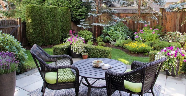 decoración de jardines maximizando espacios