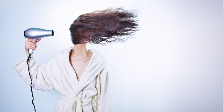 cuidado del cabello menos secador