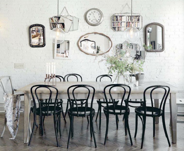 decoración con espejos estilo informal
