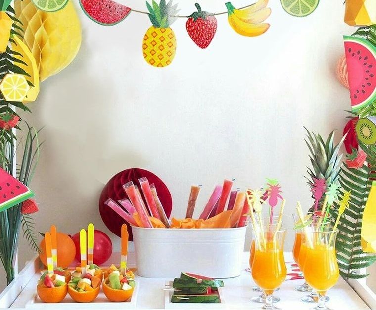 ideas para cumpleaños en verano con tema de frutas
