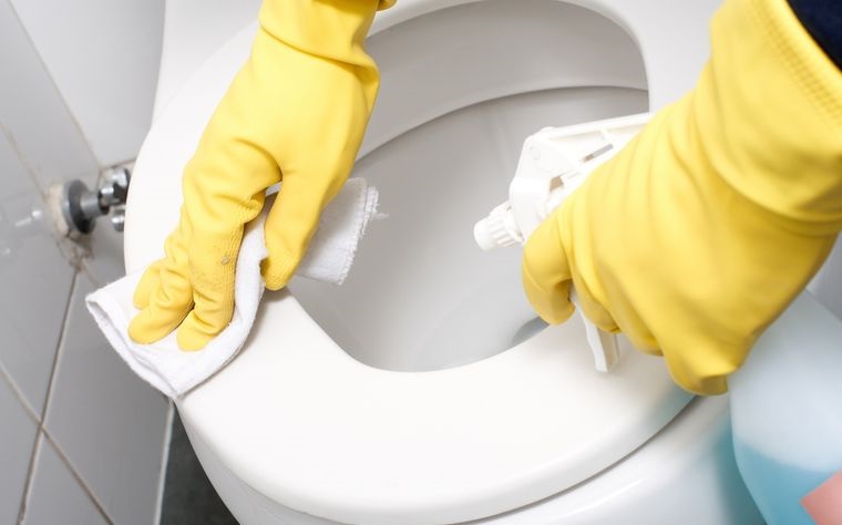 cómo limpiar el inodoro adecuadamente
