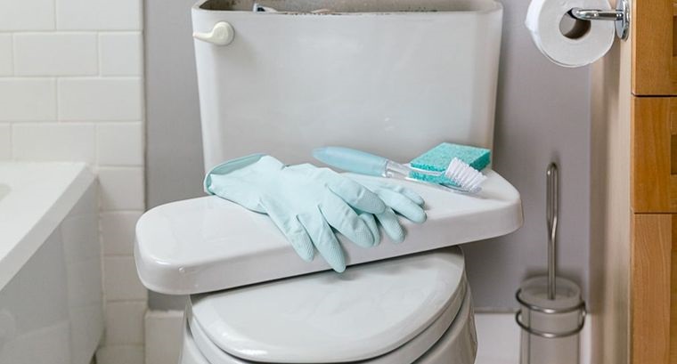 cómo limpiar el inodoro con regularidad