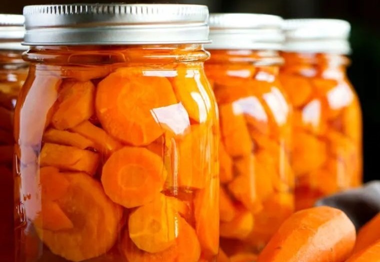 conservar zanahorias en frascos de vidrio