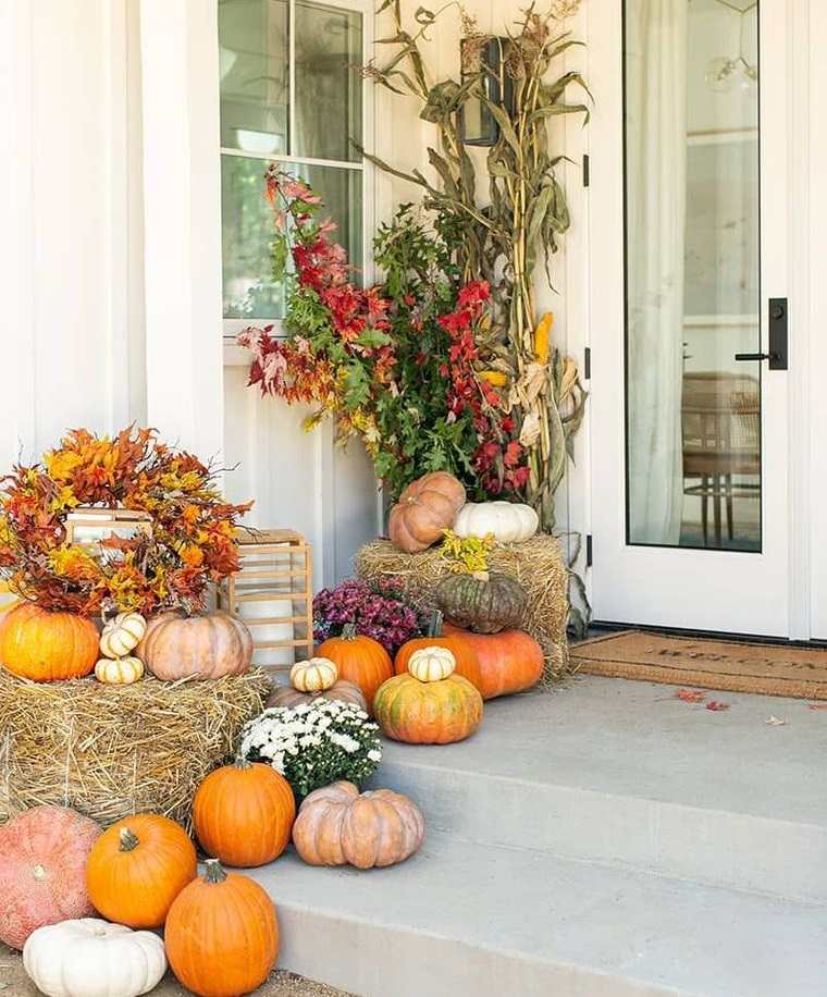 decoración otoño ideas para exteriores