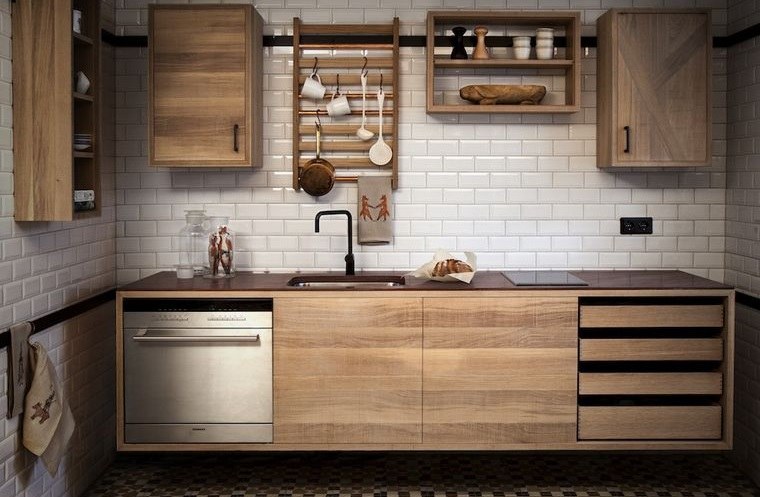 diseños de cocinas calidas con madera