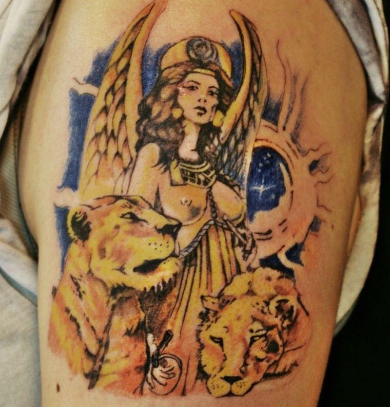 tatuajes para mujeres de la diosa inanna