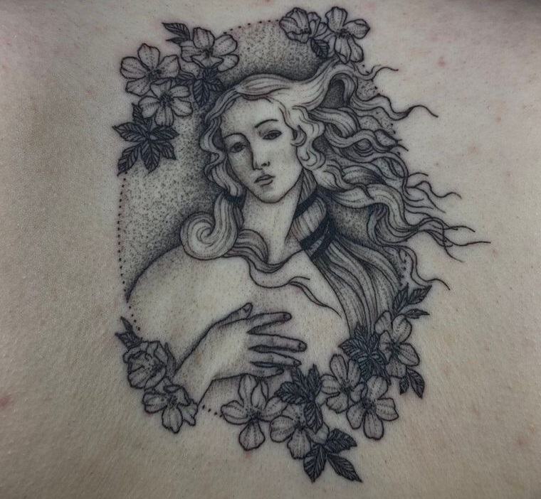 tatuajes para mujeres de la diosa venus