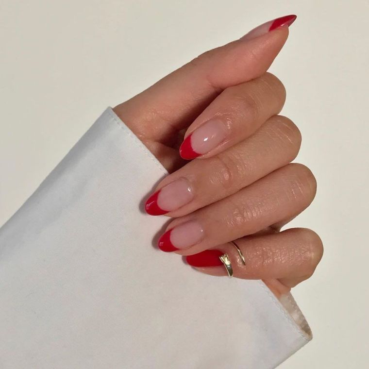 red-french-manicure-ideas