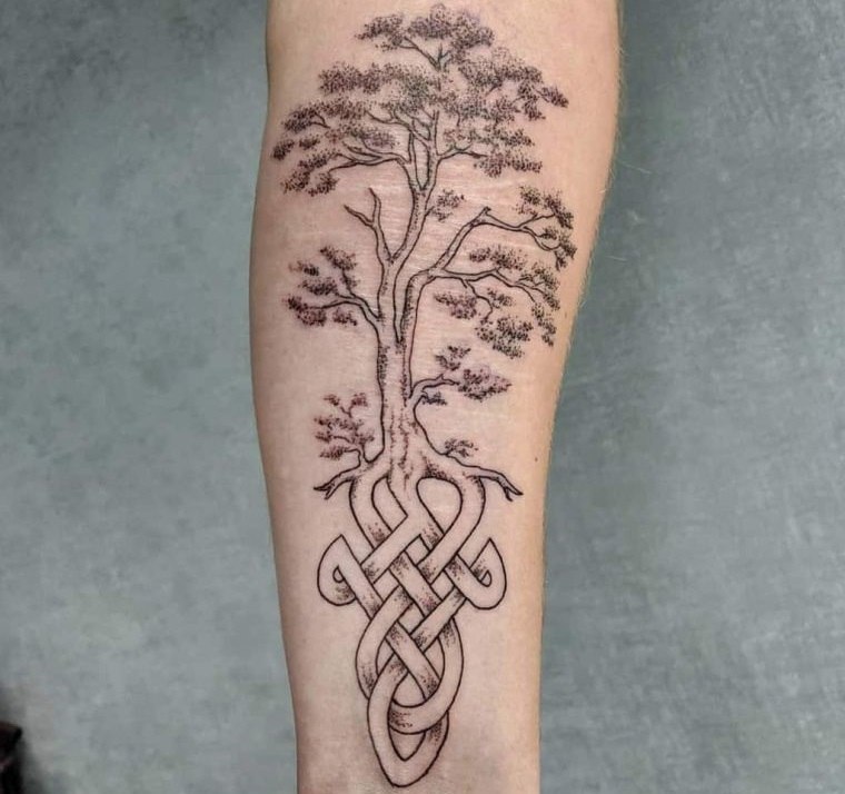 tatuajes de árboles celta