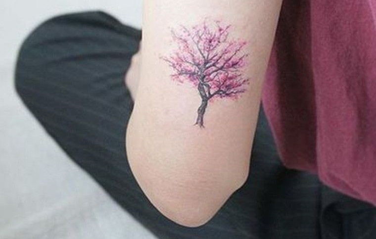 tatuajes de árboles de cerezo