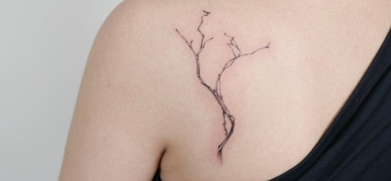 tatuajes de árboles ramas