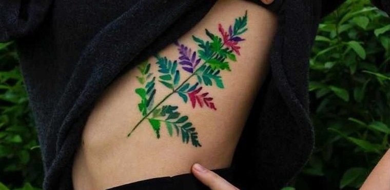 tatuajes de hojas buena vida