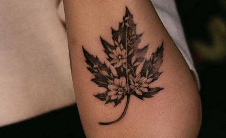 tatuajes de hojas diseños unicos
