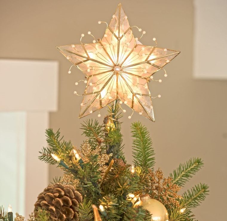 adornos-para árbol de navidad copa estrella