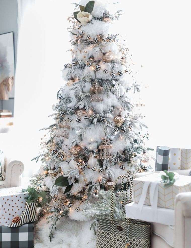 adornos para árbol de navidad decoracion blanca