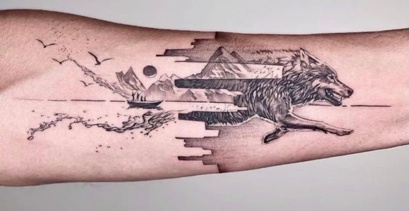 diseños de tatuajes de lobo ideas