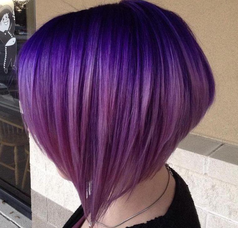 cabello color purpura