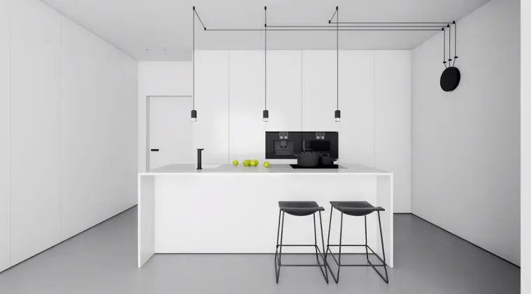 cocina-minimalista-blanca-negra