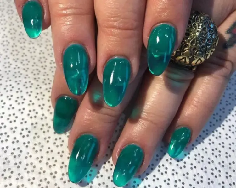 manicura jelly color verde