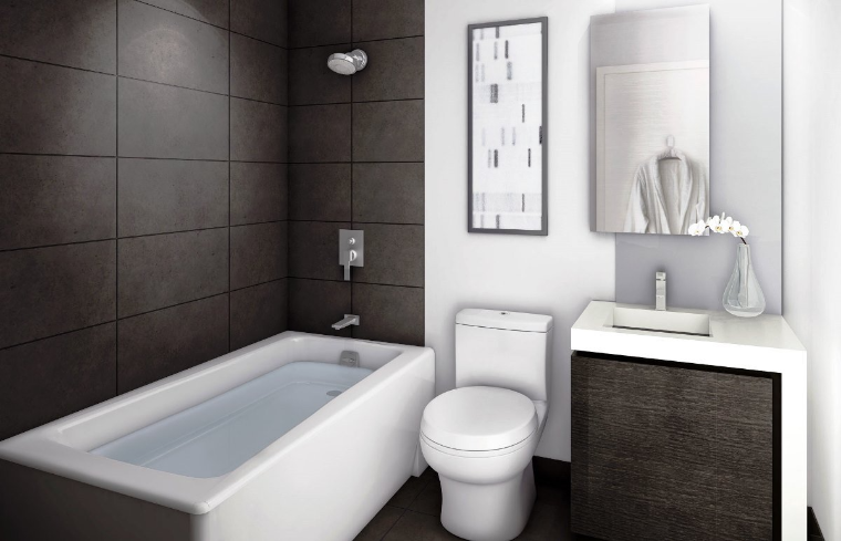 decora el hogar ⁤bano pequeno simple