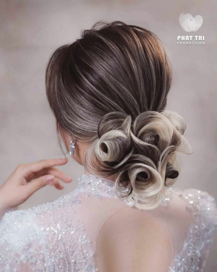 penteados de noiva de cabeleireiro vietnamita