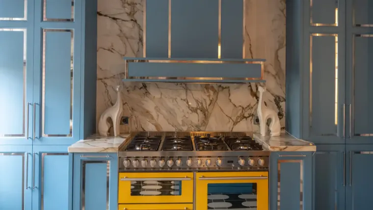 cozinha sustentável azul