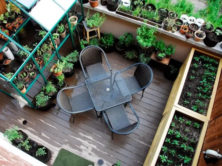 huerta urbana en la terraza como cultivar verduras