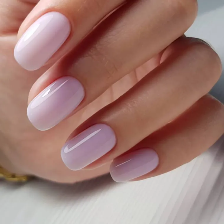 milky nails