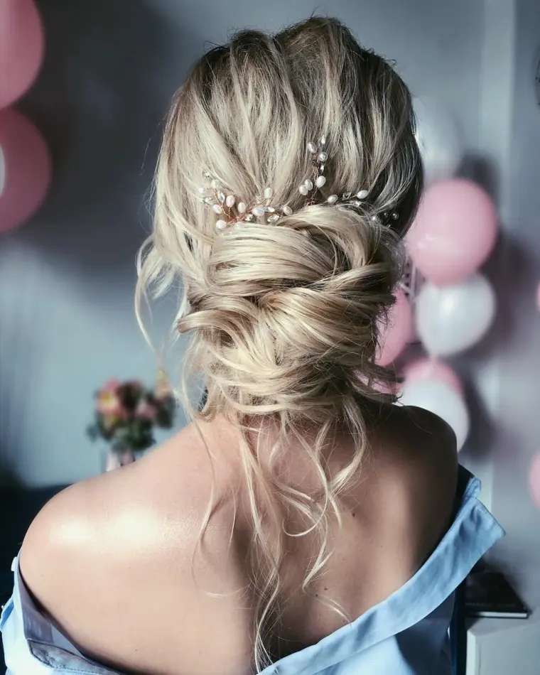 penteados simples para convidados do casamento