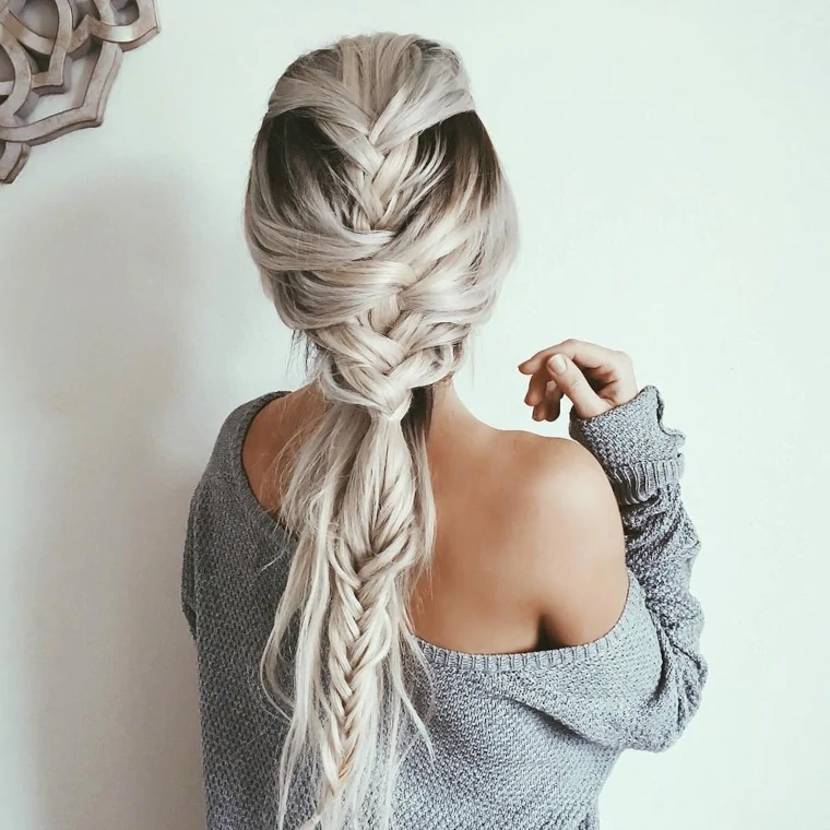 triple trenza de pelo