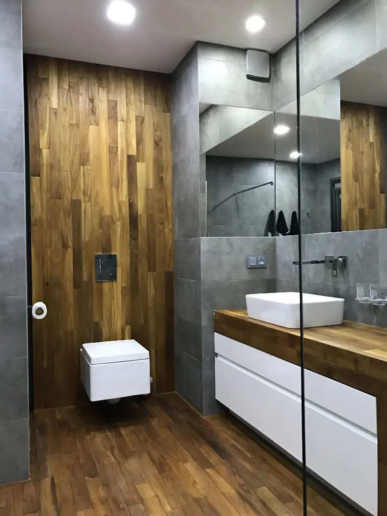 baldosas efecto madera cuartos baños