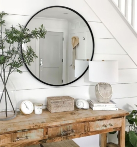 Espejo redondo grande - Cómo decorar un espejo redondo