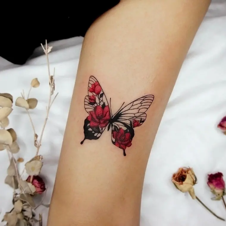 mariposa tatuaje pequeño