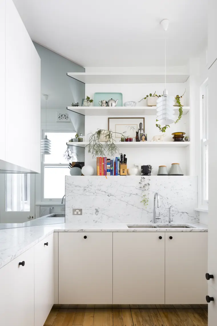 white furniture for small kitchens