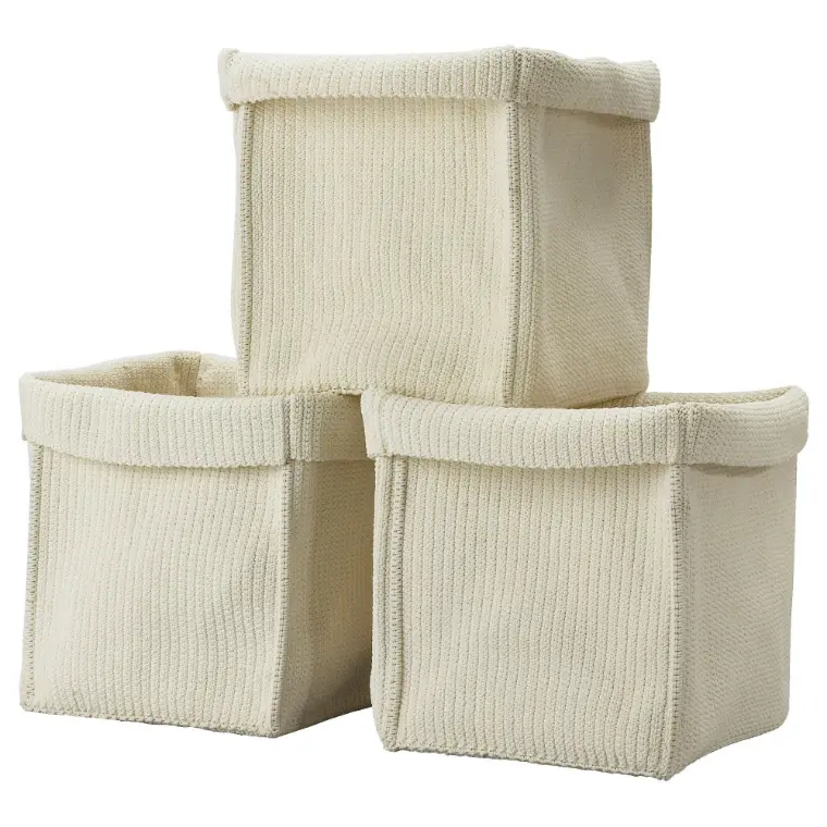 cestas de tecido organizar roupas