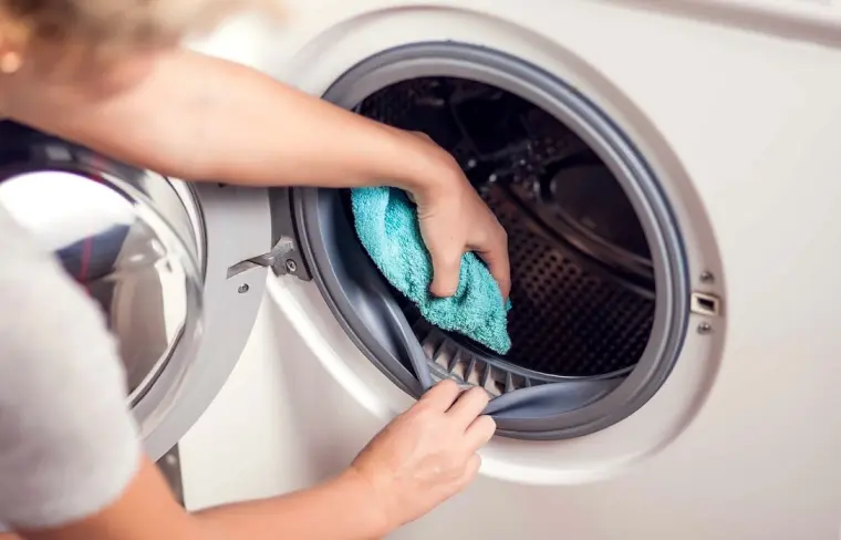 trucos para limpiar la goma de la lavadora