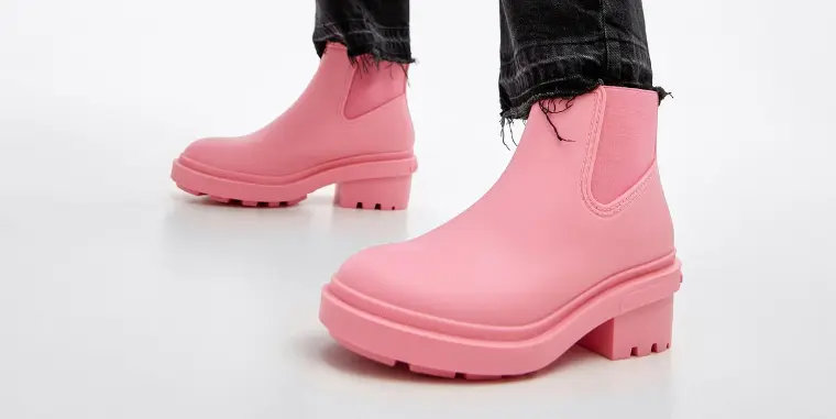 botas de chuva rosa de mulher bimba y lola