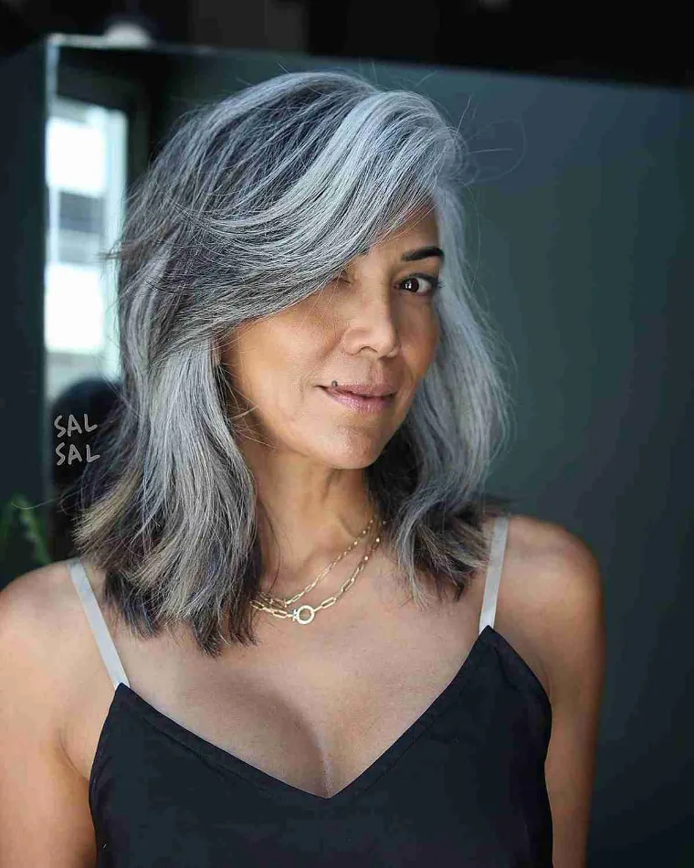 cortes para mujeres con canas ideas
