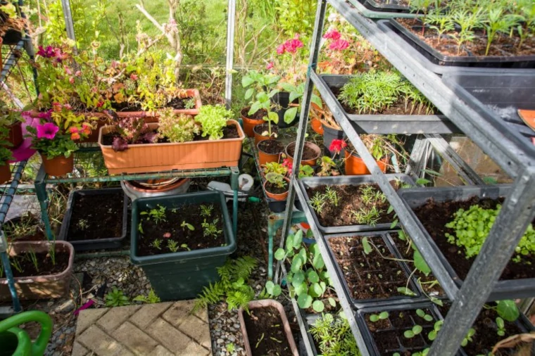 jardines con contenedores a varios niveles