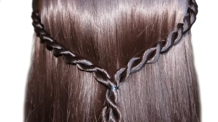 lindo penteado de corda marinha