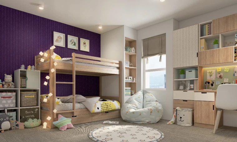 Dormitorio pequeño para niños