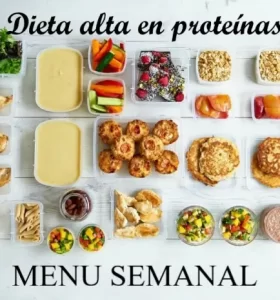 Dieta alta en proteinas menu semanal
