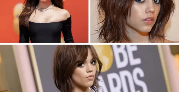 jena ortega con el corte de moda 2023 choppy bob