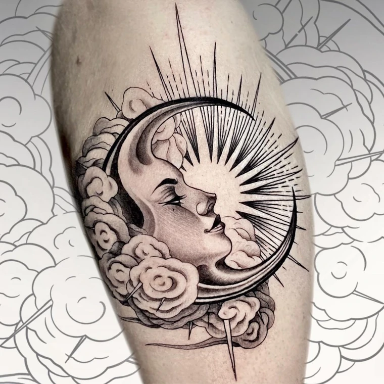 tatuagens em forma de lua