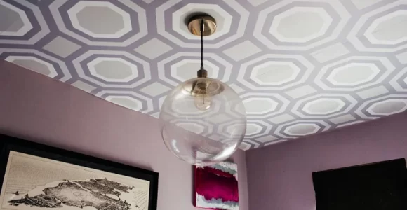 decoración de la quinta pared o techo de la habitaci-on