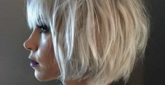 Mechas nórdicas con flequillos